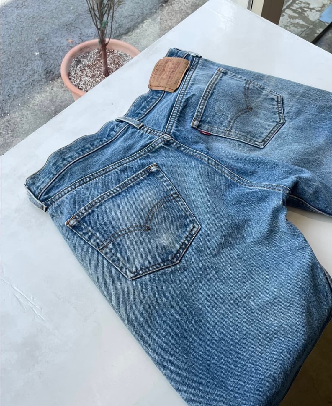90s USA Levi's 501xx (555 Factory) 35x36 상품이미지6