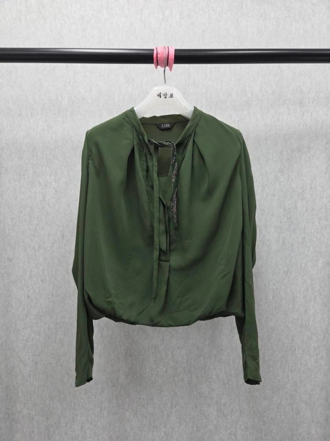 여성 55size 타임 긴팔 블라우스 상품이미지1