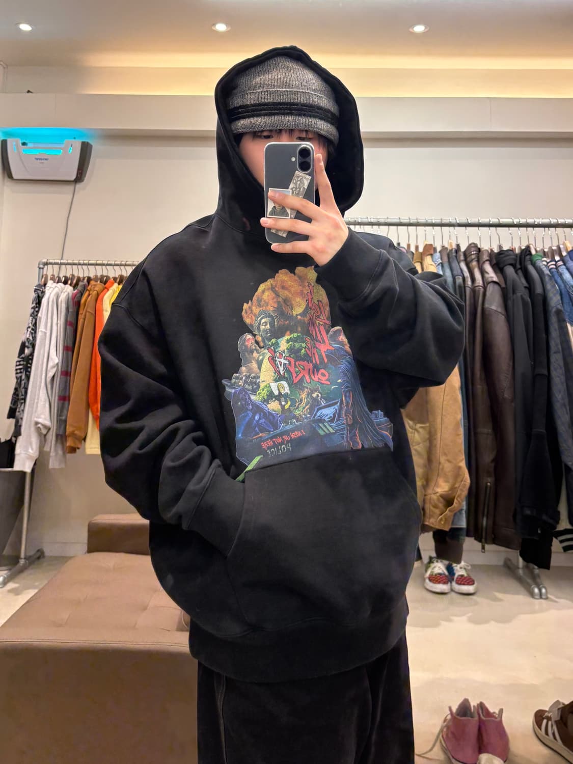 아워파스 그래픽 후드티 상품이미지6