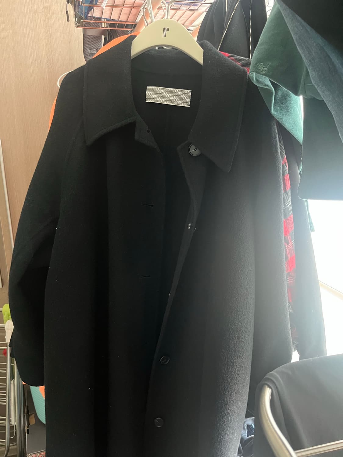 쉬이즈큐트 롱코트 블랙 상품이미지5