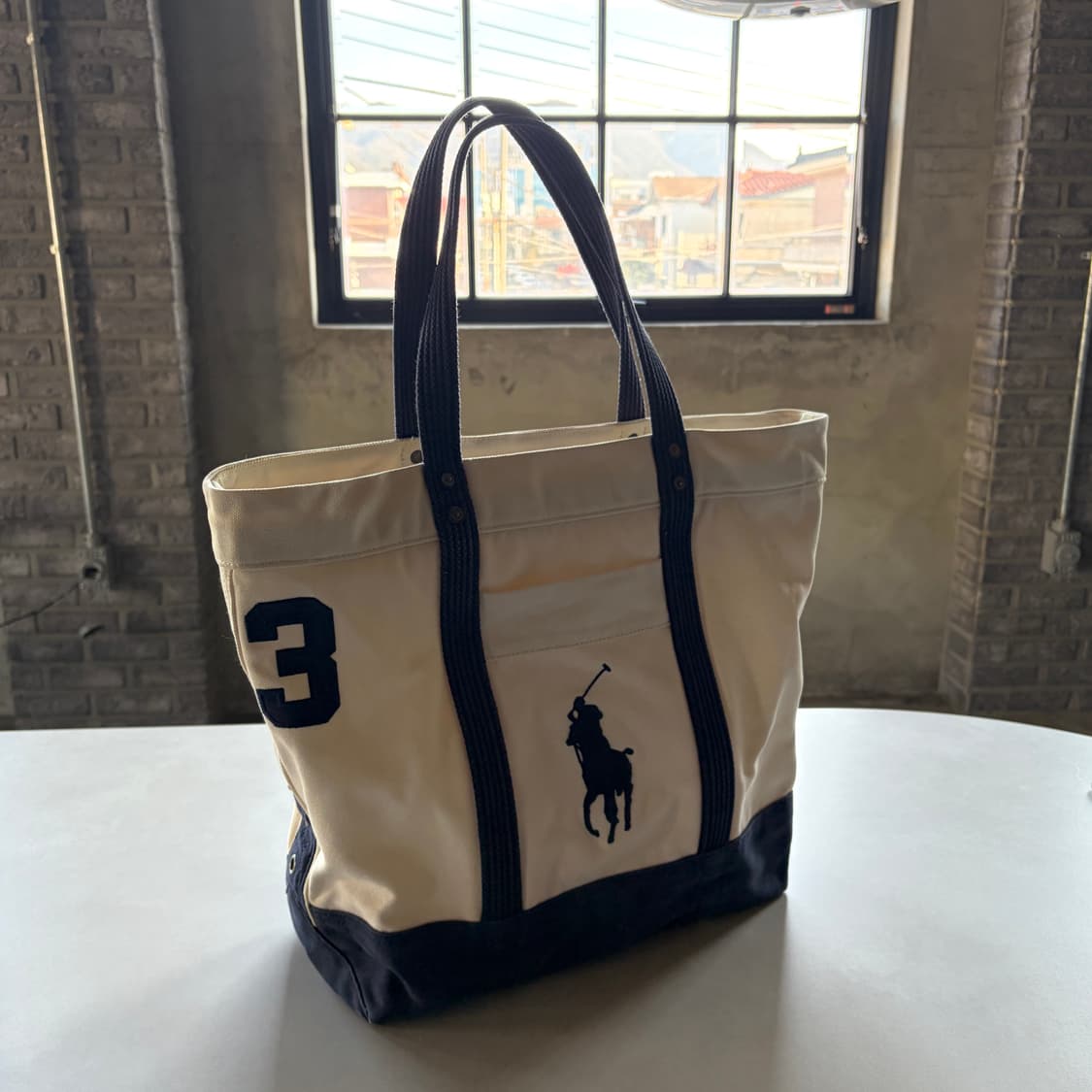 폴로 랄프로렌 빅포니 캔버스 토트백 상품이미지1