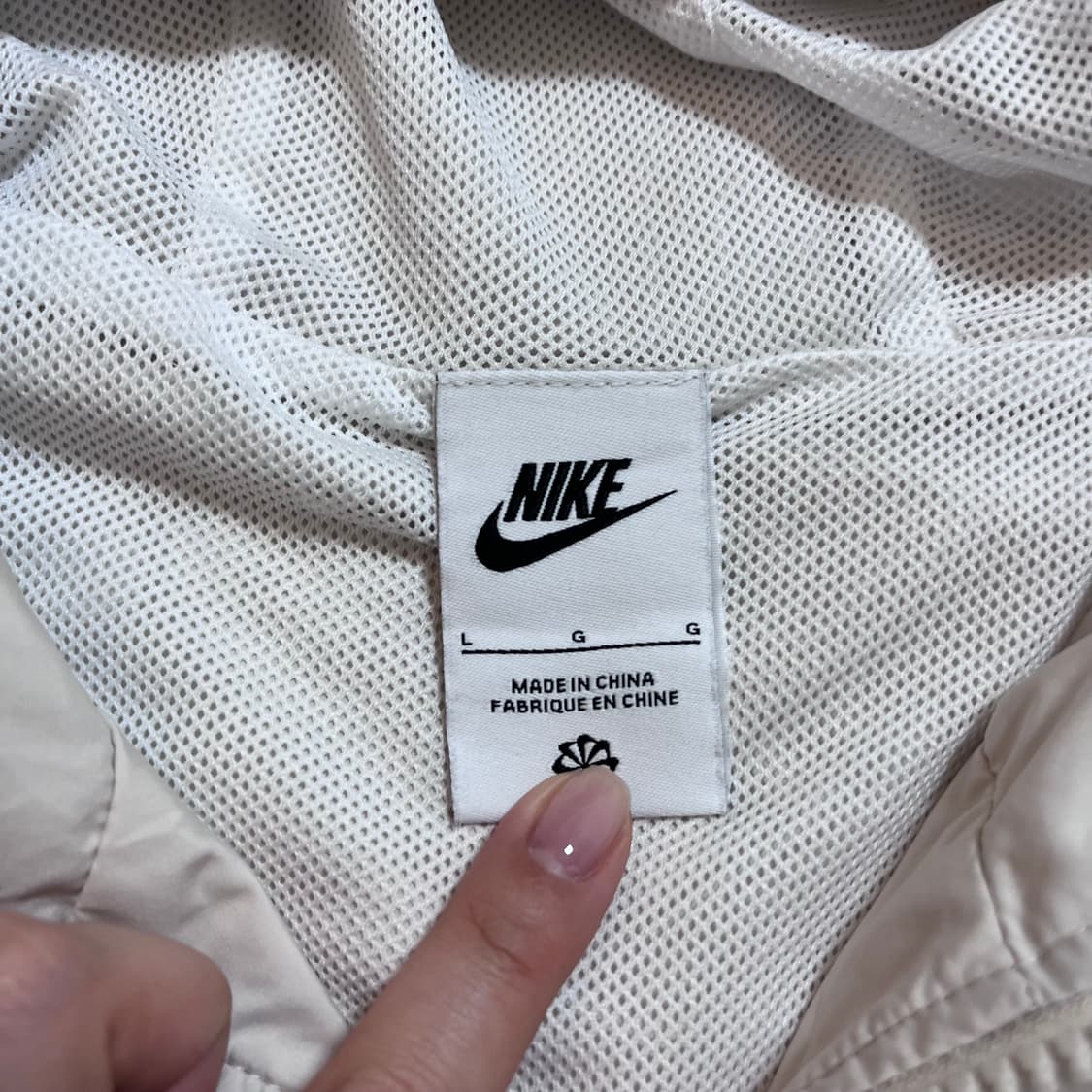 [정품] 나이키 베이지 화이트스우시 병아리 바막 [ L ] 상품이미지4
