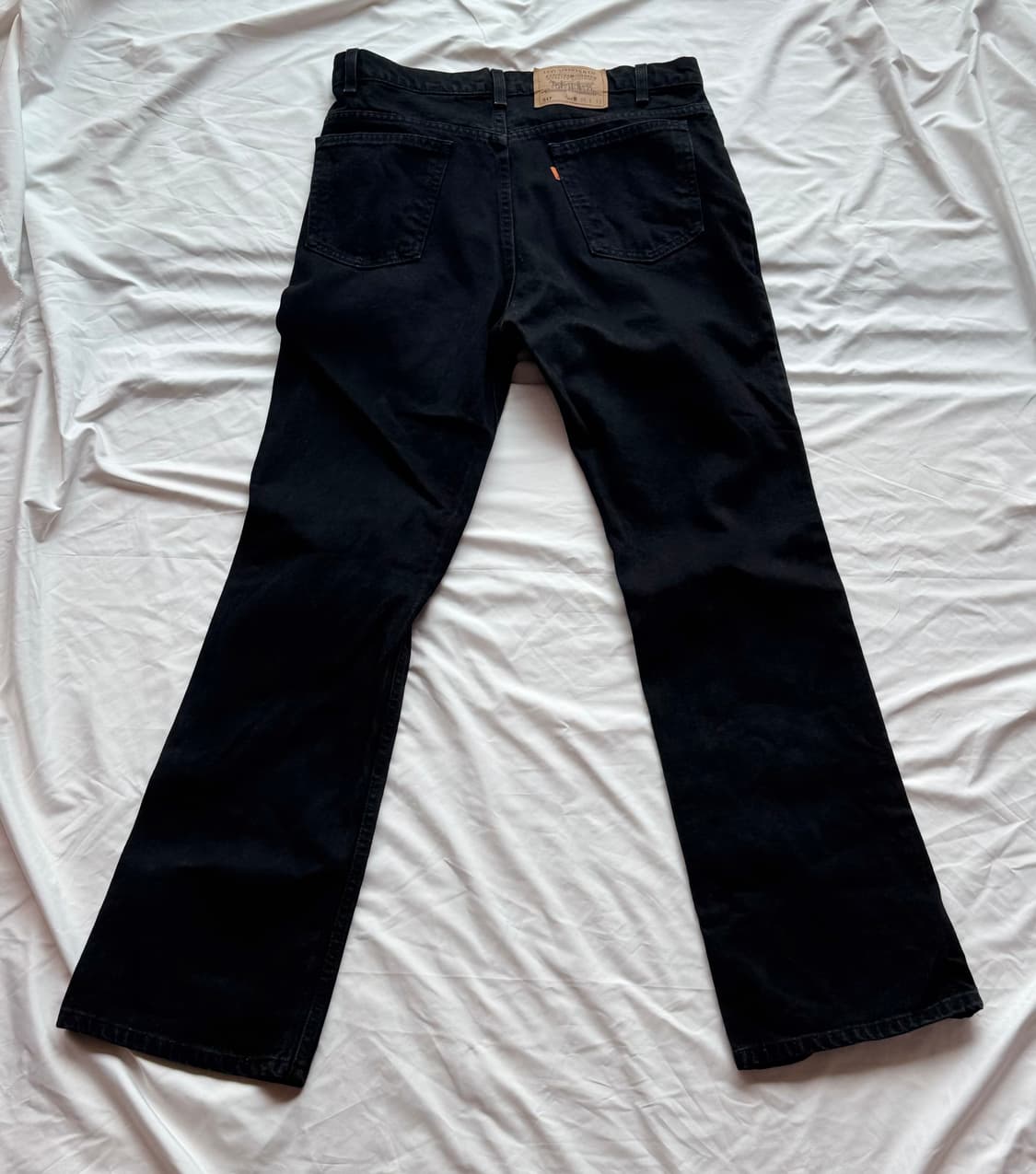 90s 리바이스 517 부츠컷 USA MADE 블랙 데님 상품이미지2