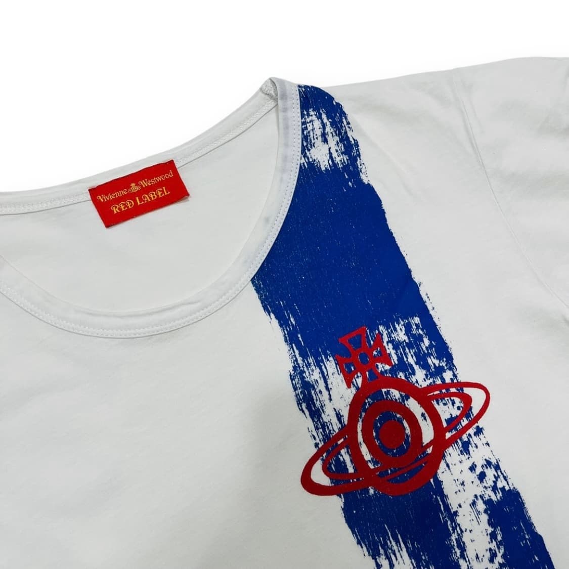 비비안웨스트우드 레드 라벨ORB 블루 페인티드 티셔츠 상품이미지3