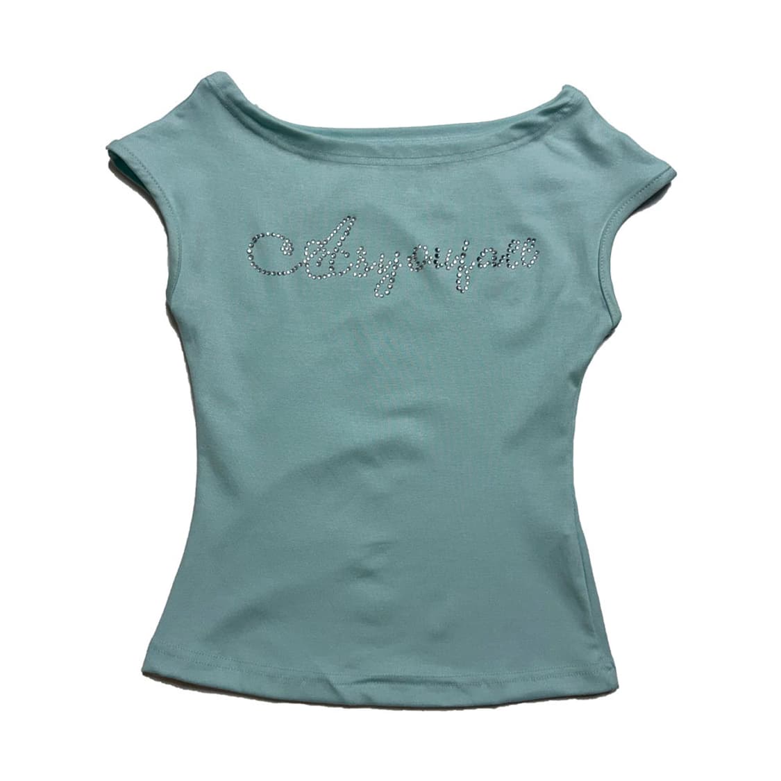 새상품 여자 큐빅 머플러 원숄더 티셔츠 상품이미지2