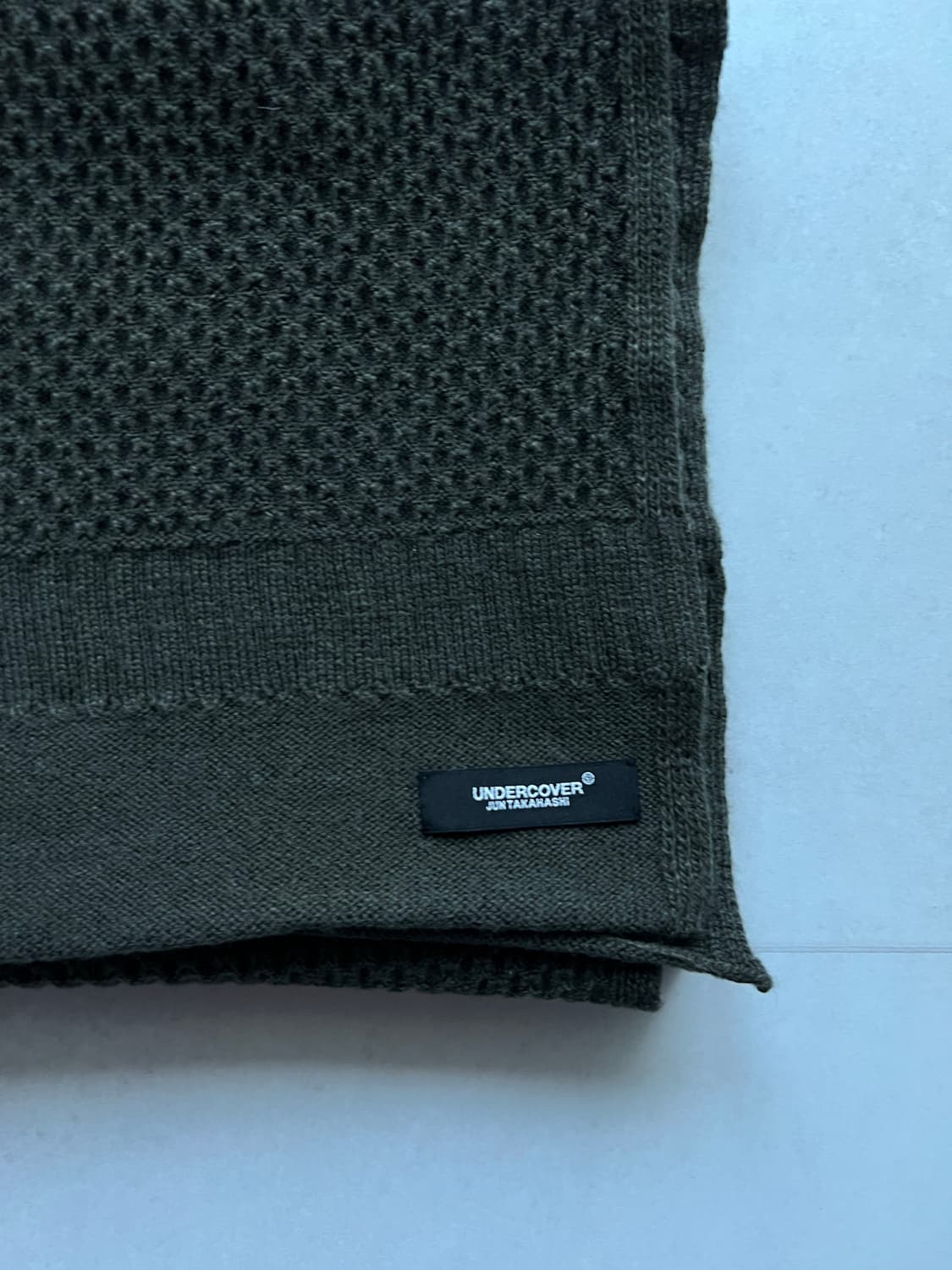 언더커버 카키 니트 머플러 상품이미지3