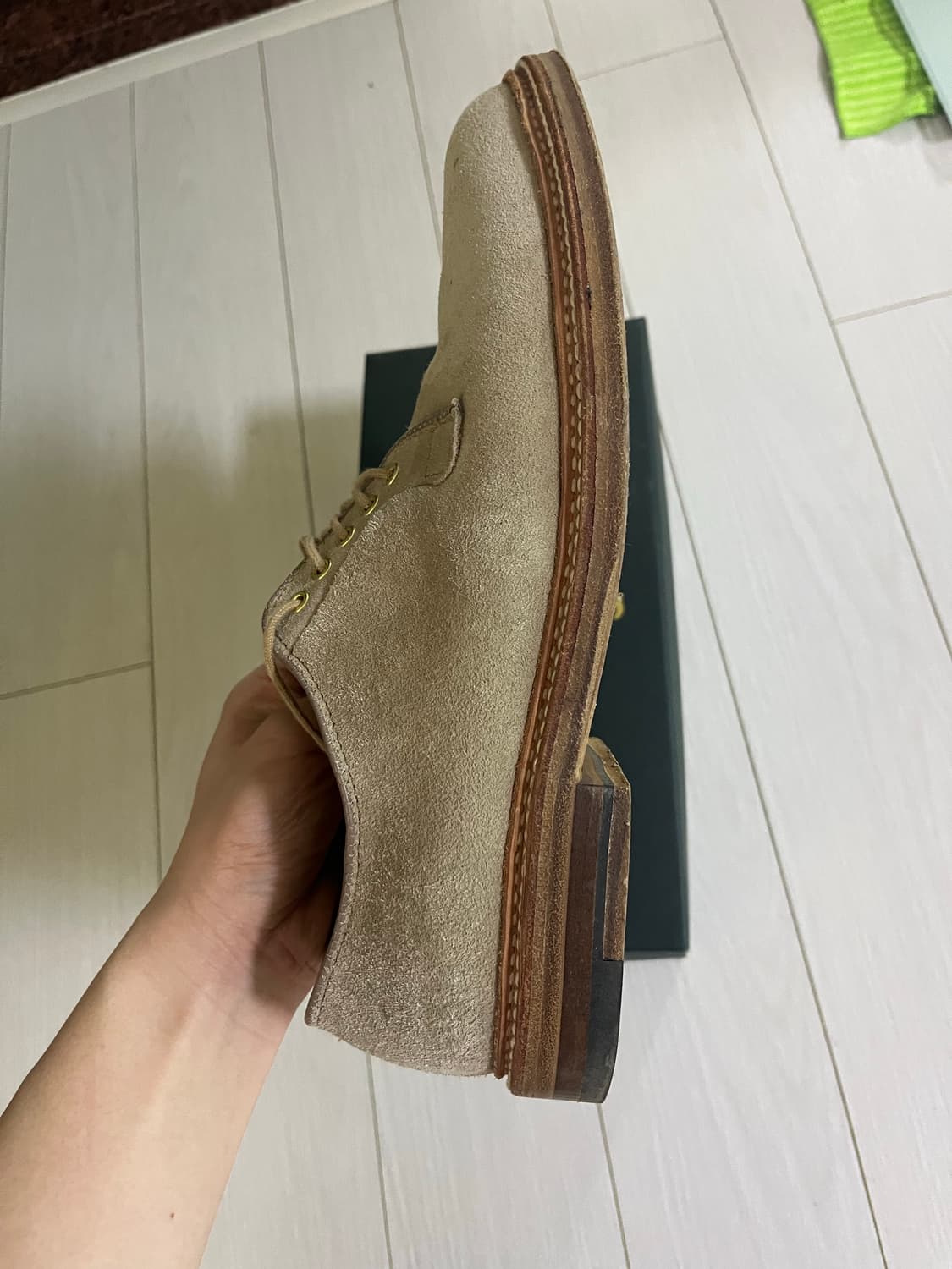 알든 A3409 밀크쉐이크 스웨이드 플레인토 더비 상품이미지7