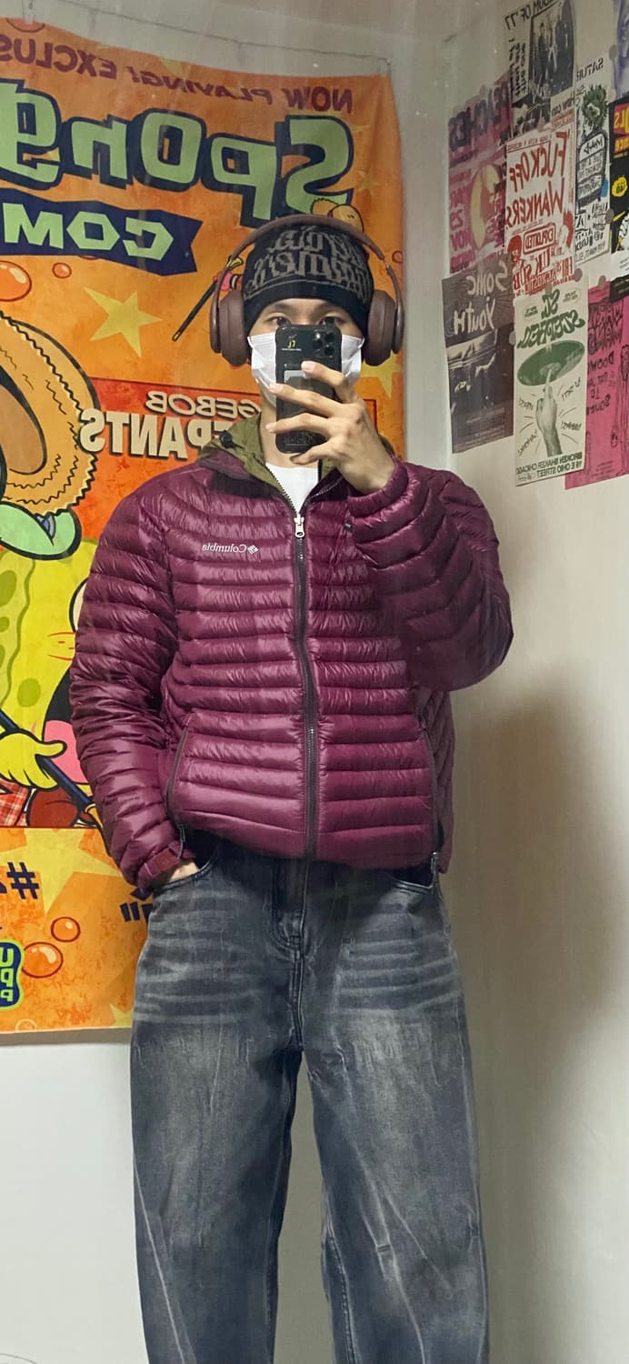 컬럼비아 옴니쉴드 패딩 버건디 L 상품이미지1