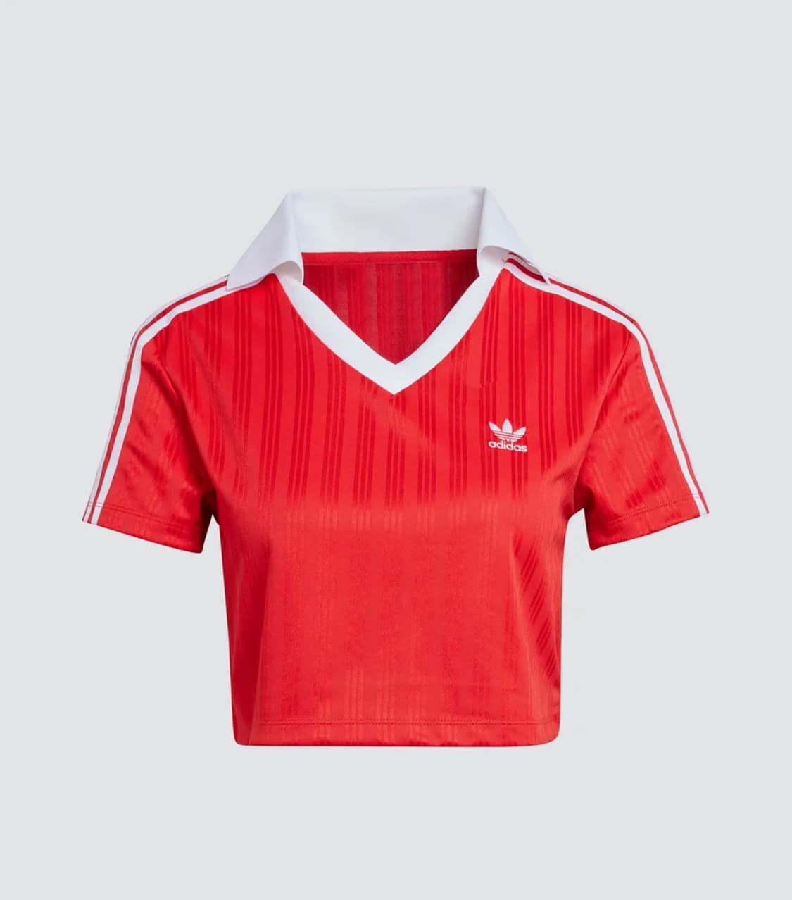 1번 착용) 아디다스 크롭 브이넥 반팔 셔츠 M 상품이미지1