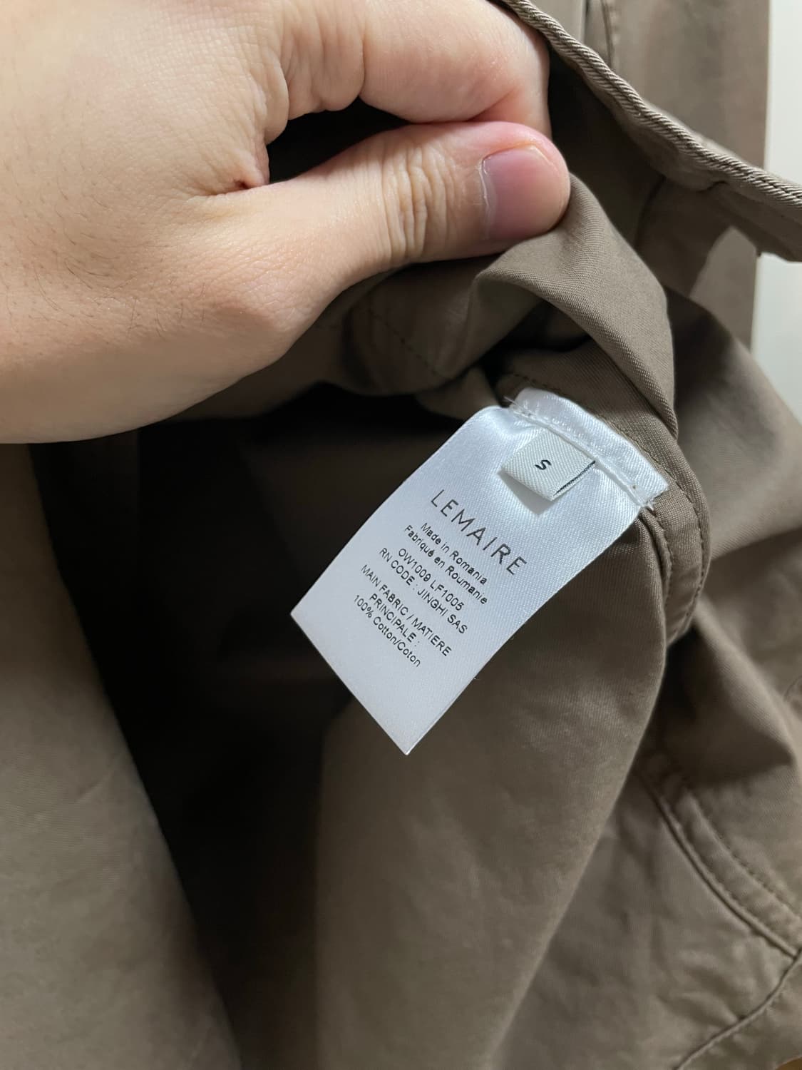 [S] 르메르 밀리터리 오버 셔츠 브라운 상품이미지4