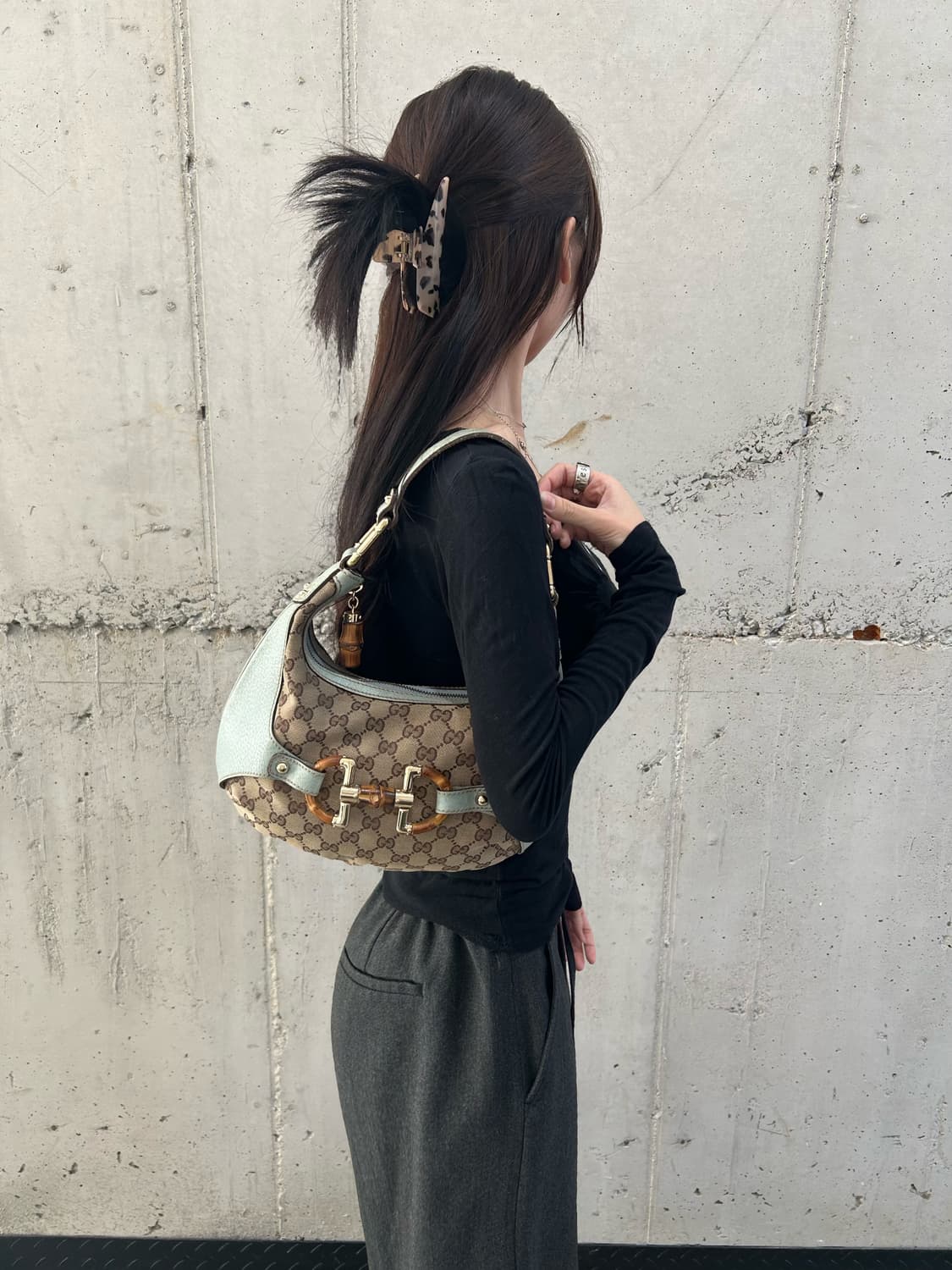 구찌 뱀부 아말피 숄더백 상품이미지2