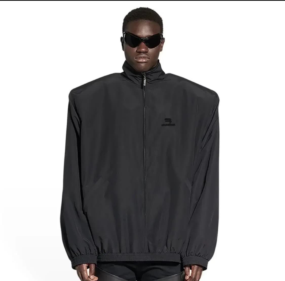 [2] balenciaga 발렌시아가 스포티 비 오버사이즈 트랙자켓 블랙 상품이미지1