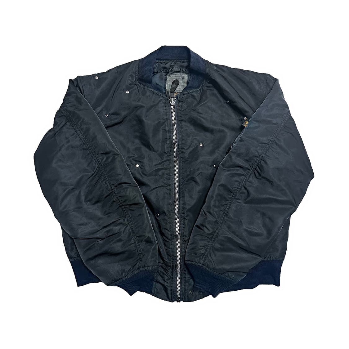 90's 네이비 알파인더스트리 리벳 MA-1 상품이미지4