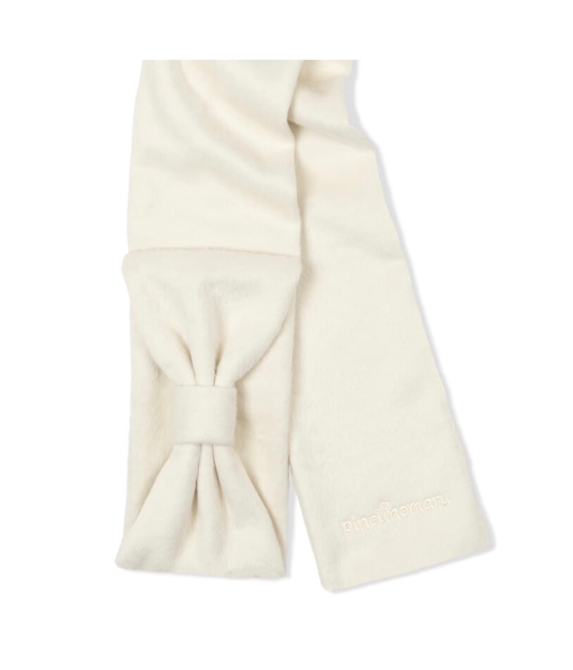 핀쿠노마루 pincunomaru 리본 머플러 목도리 페어리 아이보리 상품이미지1