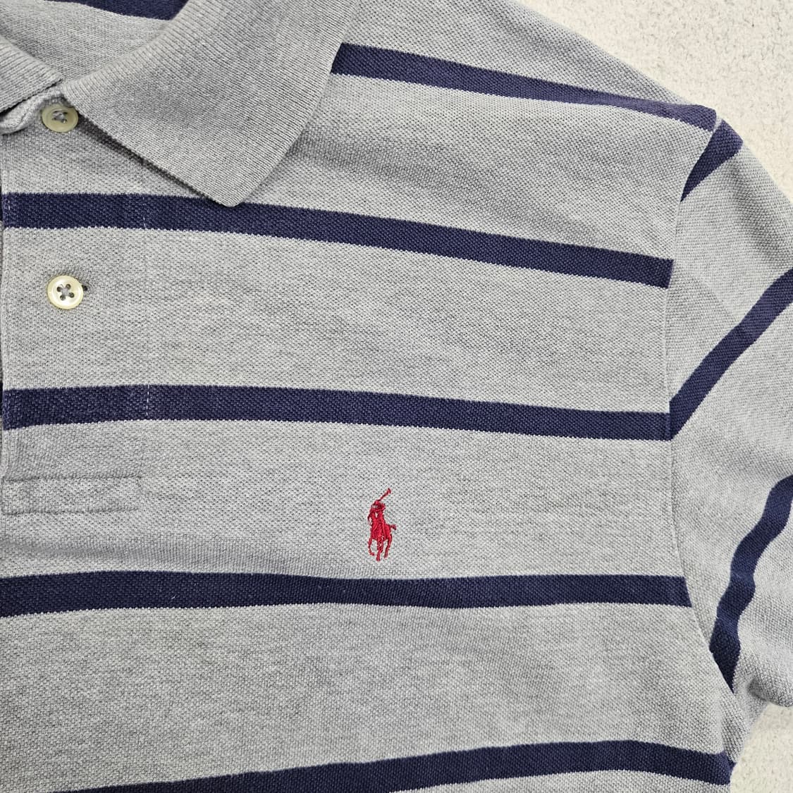 폴로 랄프 로렌 스트라이프 카라티 L 상품이미지2