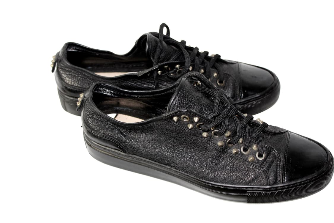 Neil Barrett Leather Stud Sneakers 상품이미지1