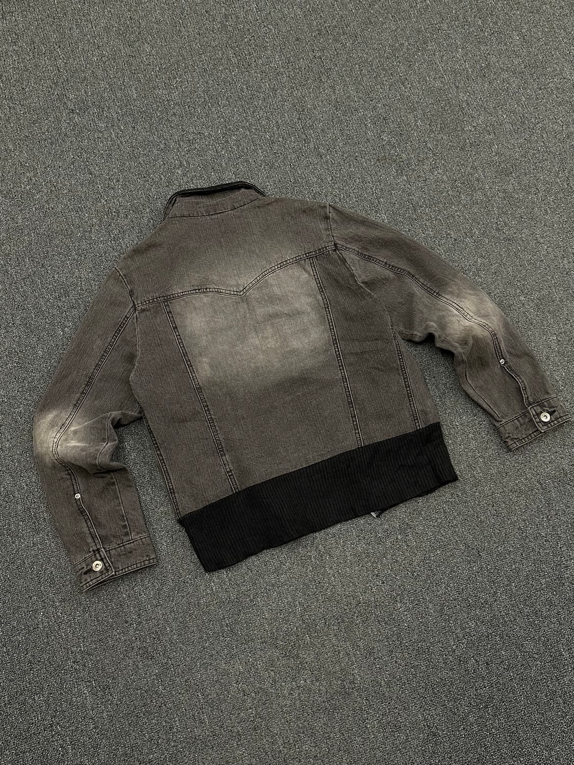 16)jeans west 빈티지 흑청 데님 니트 자켓 상품이미지2