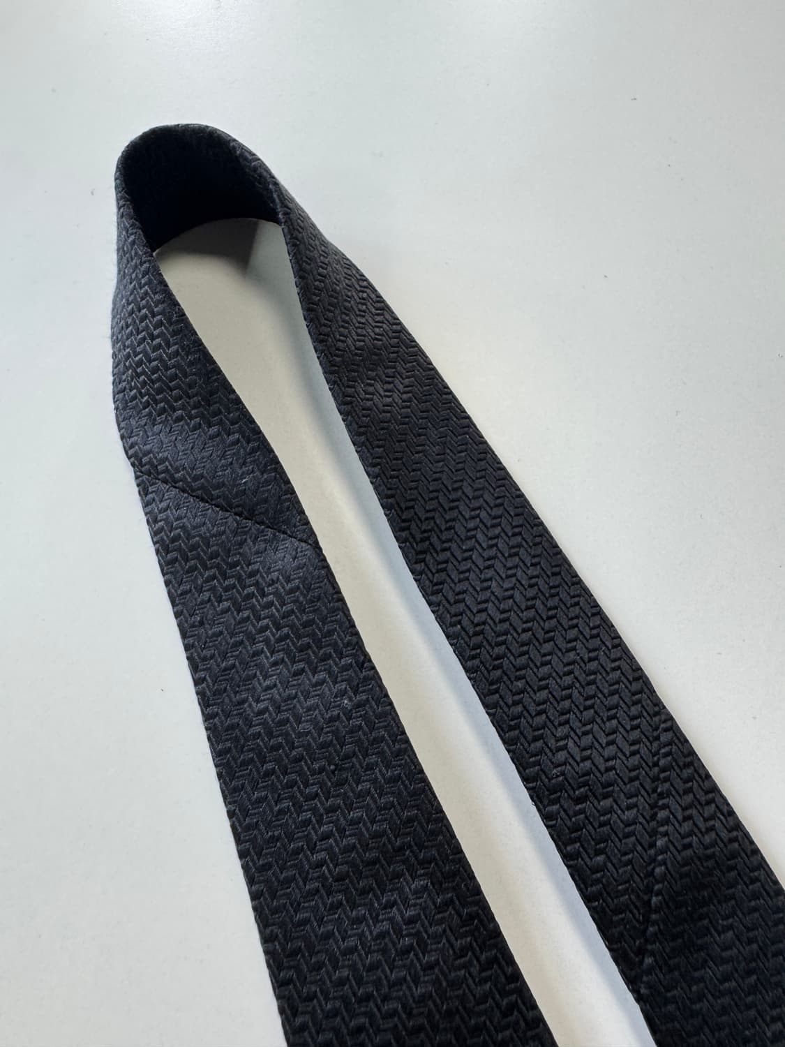 블랙 실크 넥타이 9.5cm 상품이미지7