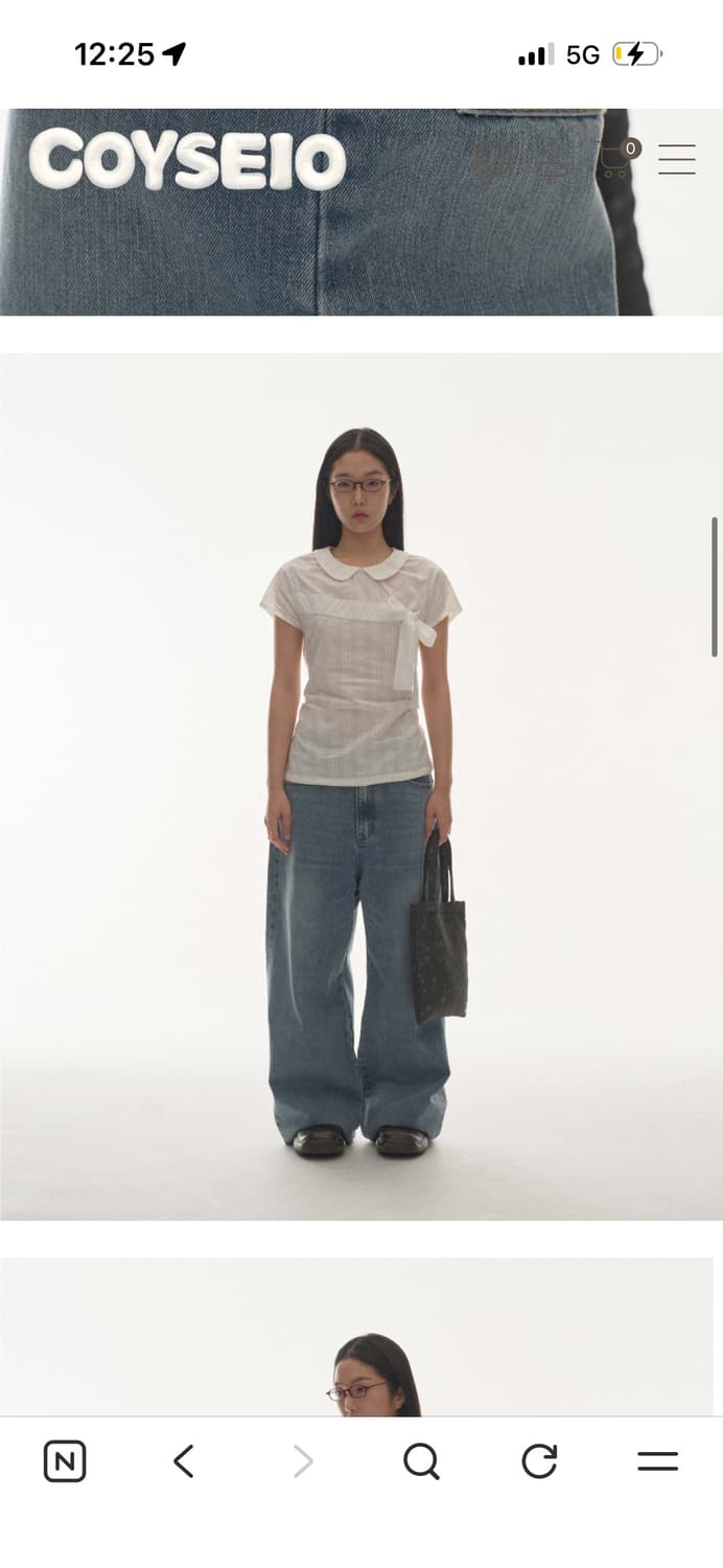 코이세이오 w스티치 데님 상품이미지1