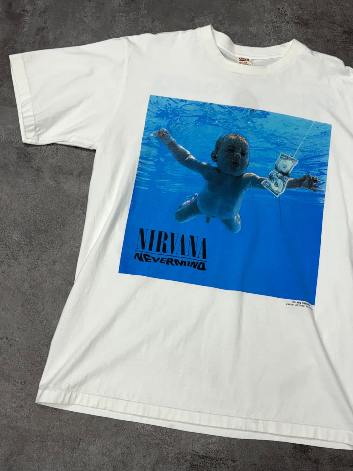 90s anvil tee on reprint NIRVANA 네버마인드 상품이미지3