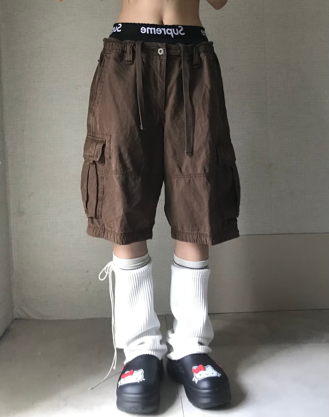 빈티지 브라운 버뮤다 상품이미지4