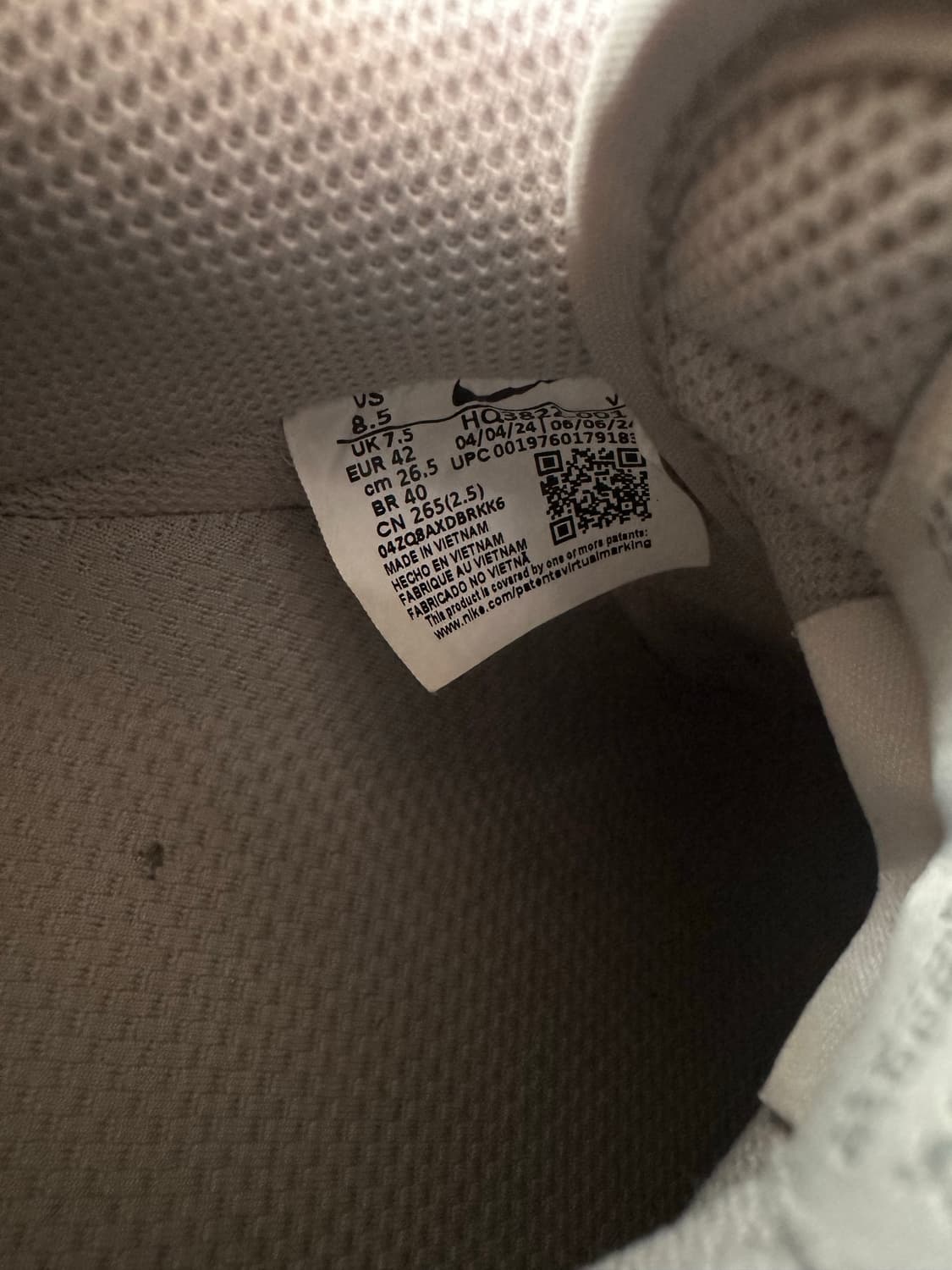 나이키 에어포스 1 코듀라/그레이/265 상품이미지7