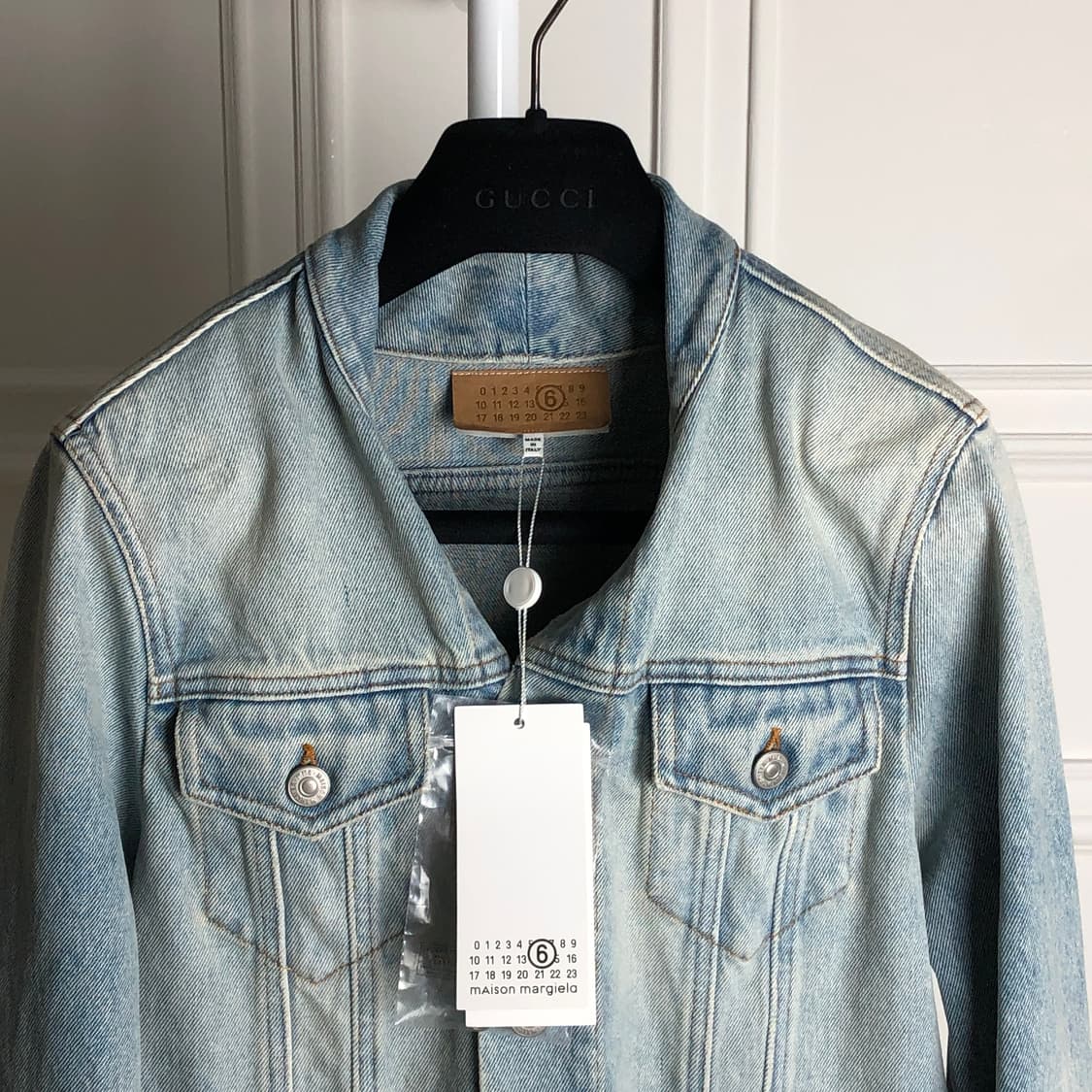 마르지엘라mm6 카라리스 변형 데님자켓 상품이미지2