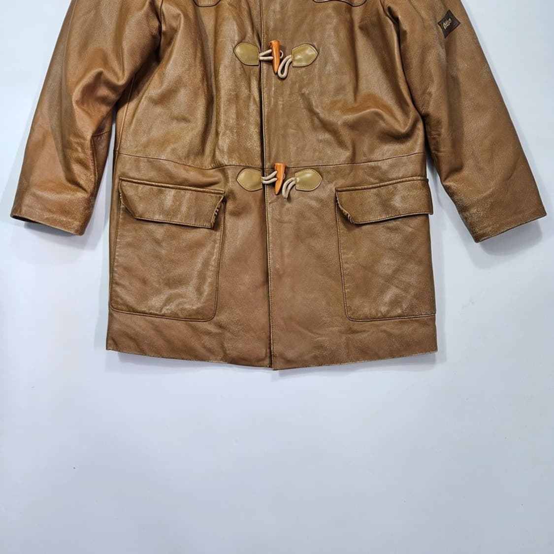 ODDSON 빈티지 양가죽 떡볶이 코트 XL 상품이미지4