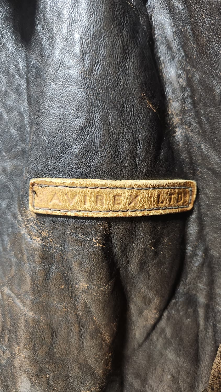 아비렉스 50주년한정판 가죽 A2 항공 점퍼 자켓 xs 100 상품이미지4