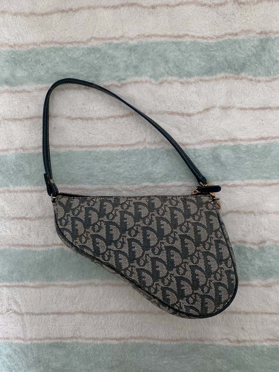 빈티지 디올 새들 파우치백 가방 상품이미지4