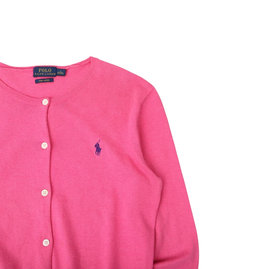 폴로 랄프로렌 핑크 코튼 니트 가디건 상품이미지3
