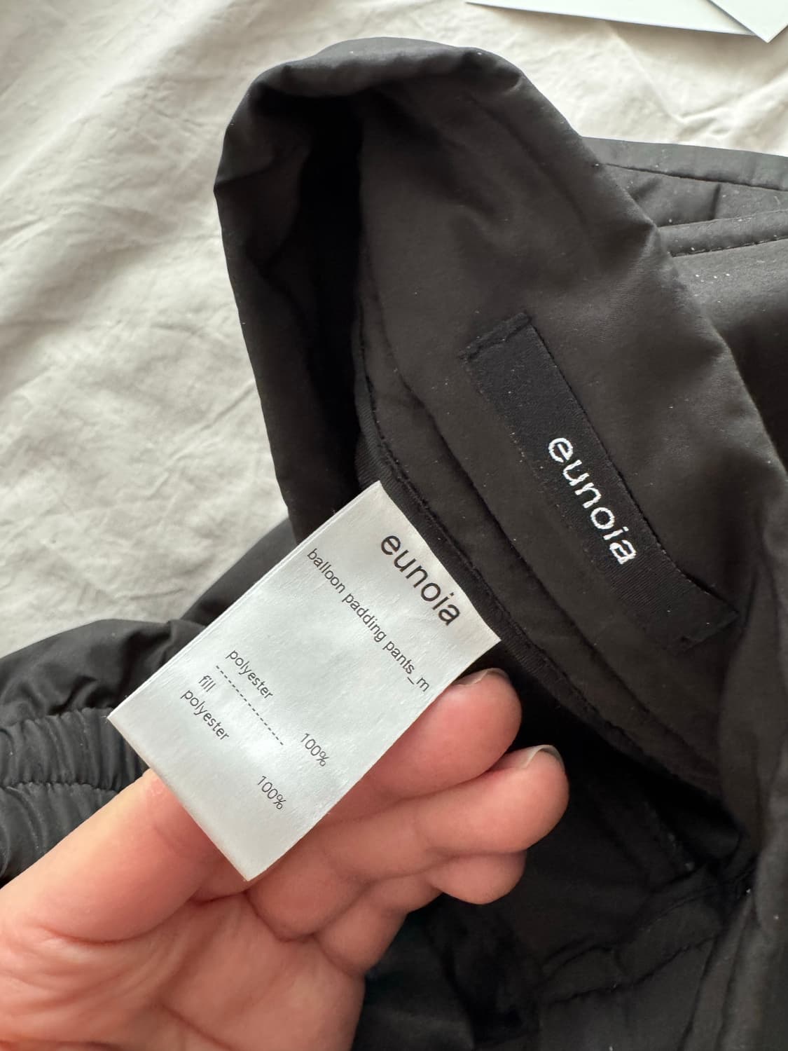 (네고가능)유노이아 패딩 팬츠 (블랙 M) 상품이미지3