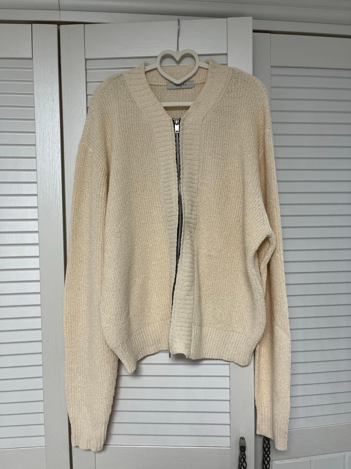 노이어 부클 집업 가디건 상품이미지1