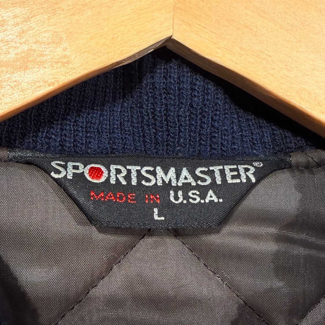 90s USA sports master 울 바시티 자켓 XL 상품이미지3