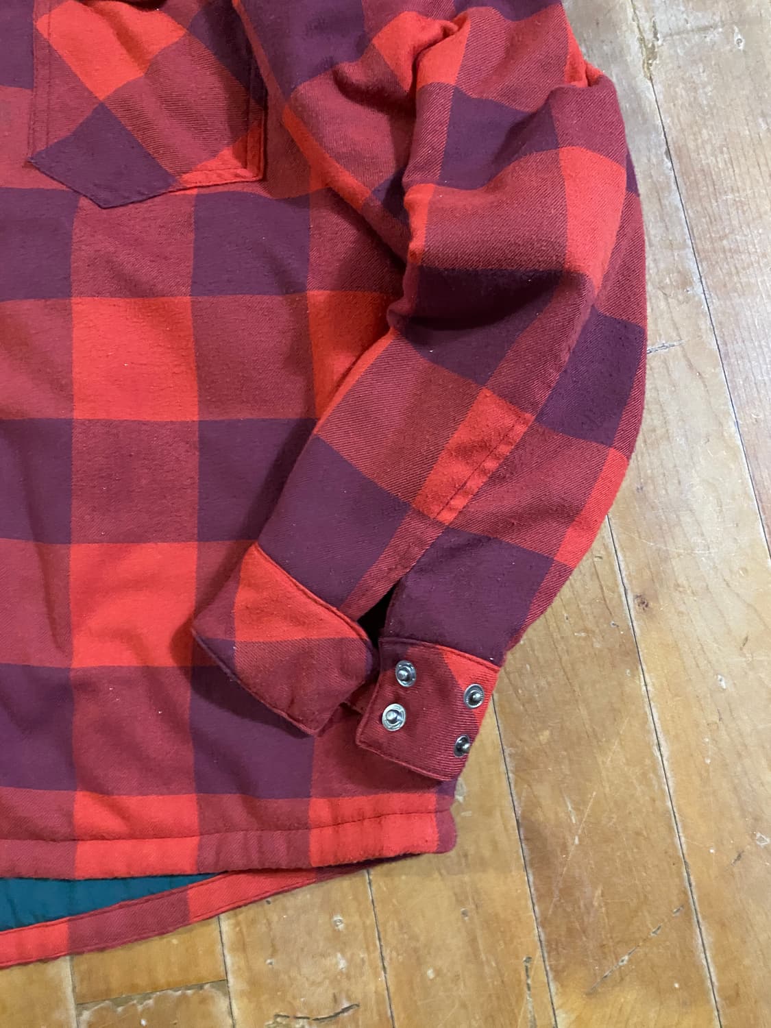 Salewa 누빔 레드 체크 셔츠 남방 ( 105 ) 상품이미지4