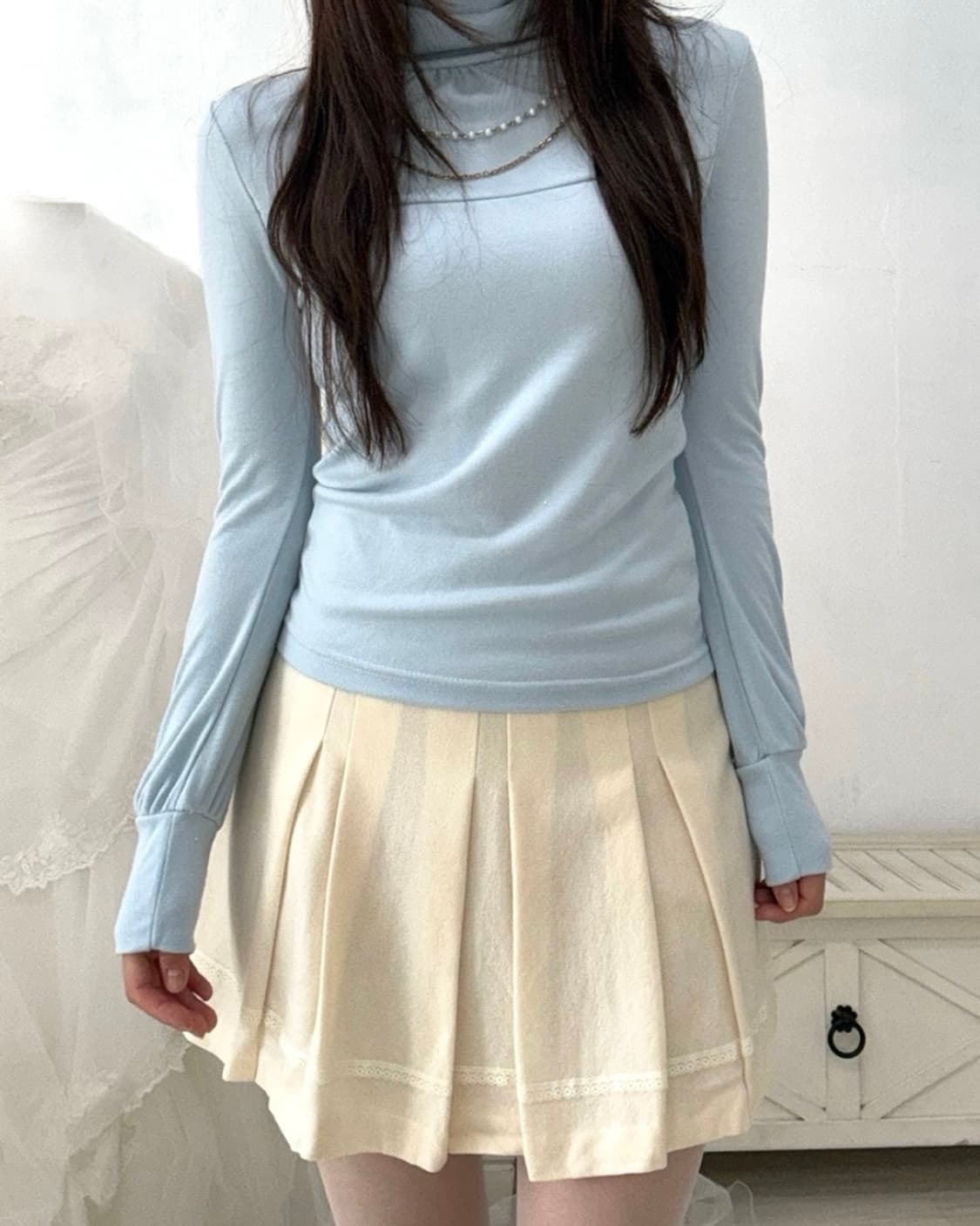 Butter ivory wool skirt 상품이미지8