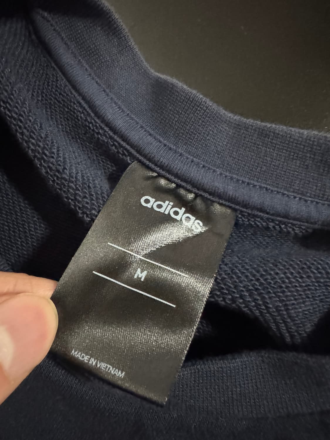 아디다스 삼선 트레이닝 맨투맨 네이비 상품이미지3