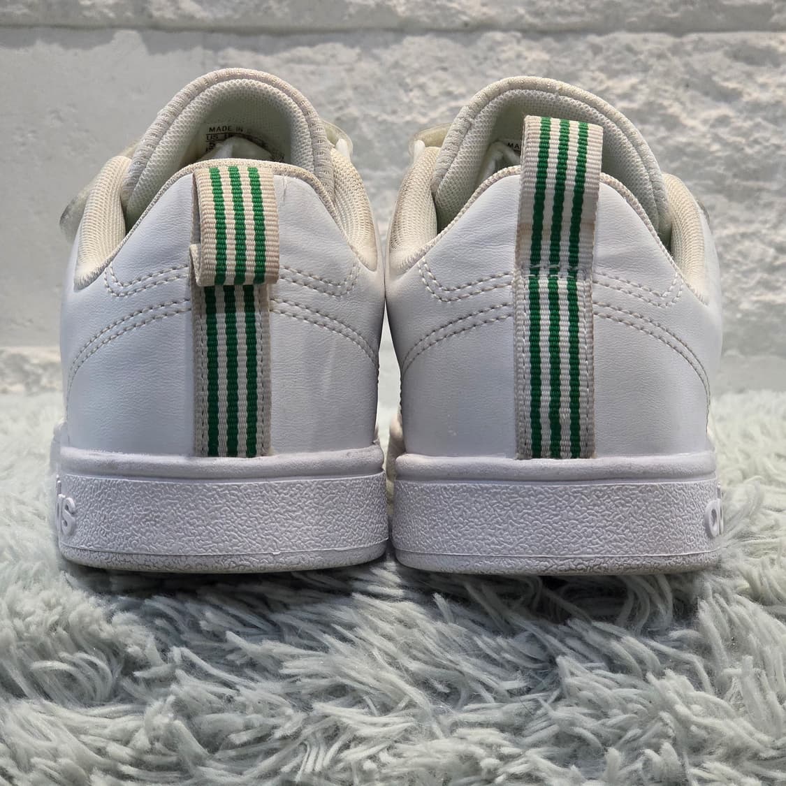 7w-12:아디다스 VS 어드밴티지 클린 벨크로 화이트23cm-상태굿 상품이미지3