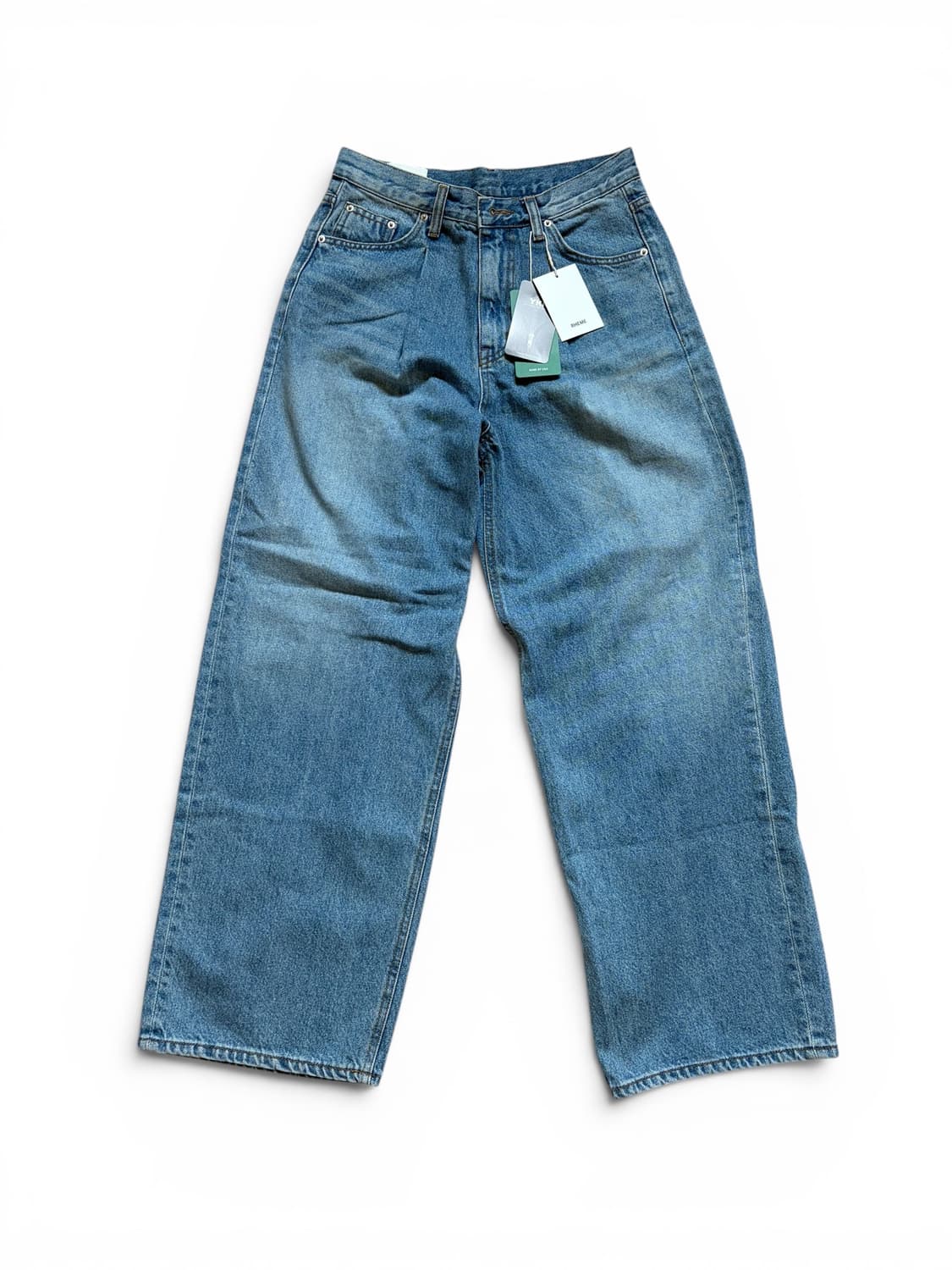 RHEME 리임 와이드 핀턱 데님 팬츠 상품이미지4