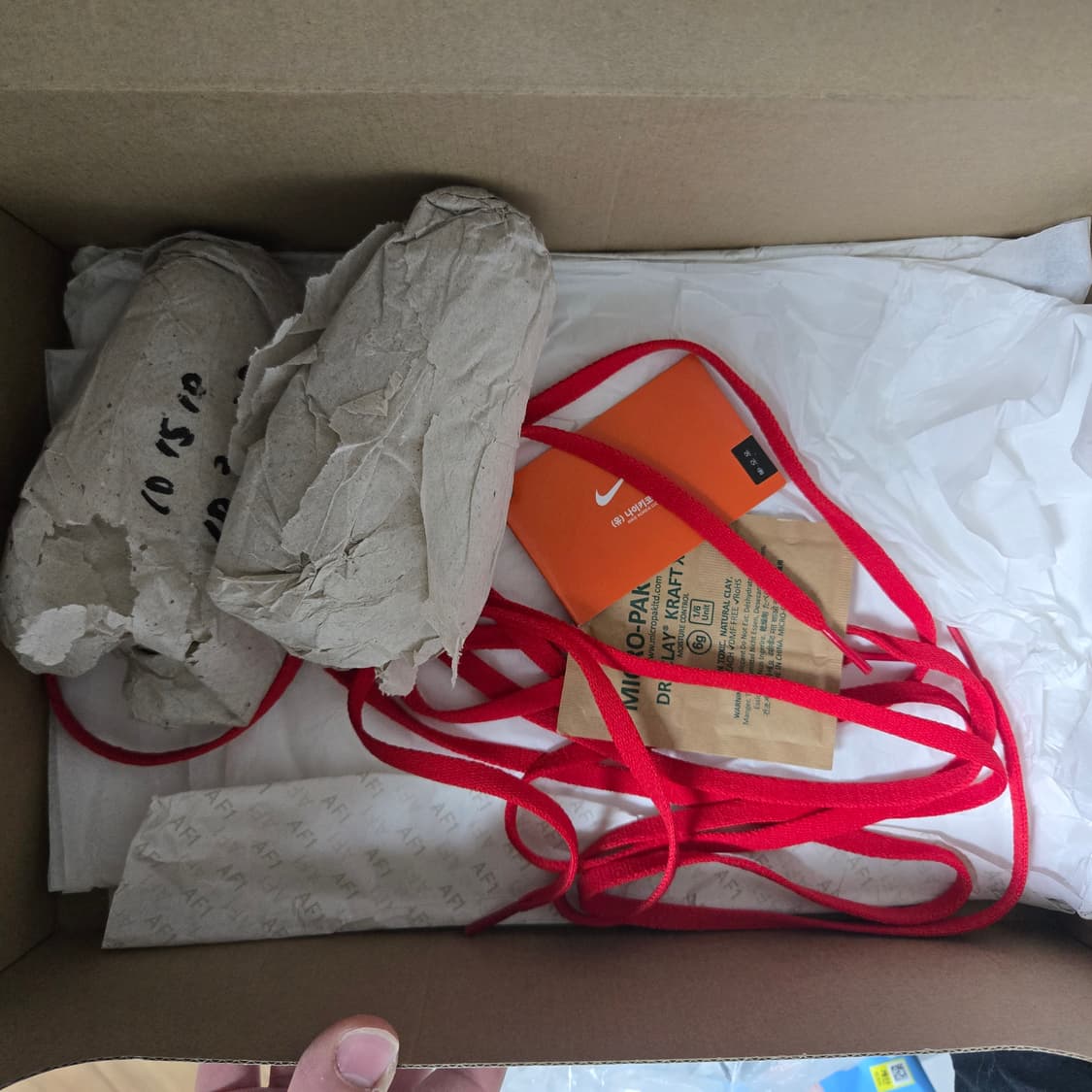 [285] 나이키 에어포스 빨창 (흰빨( 상품이미지9