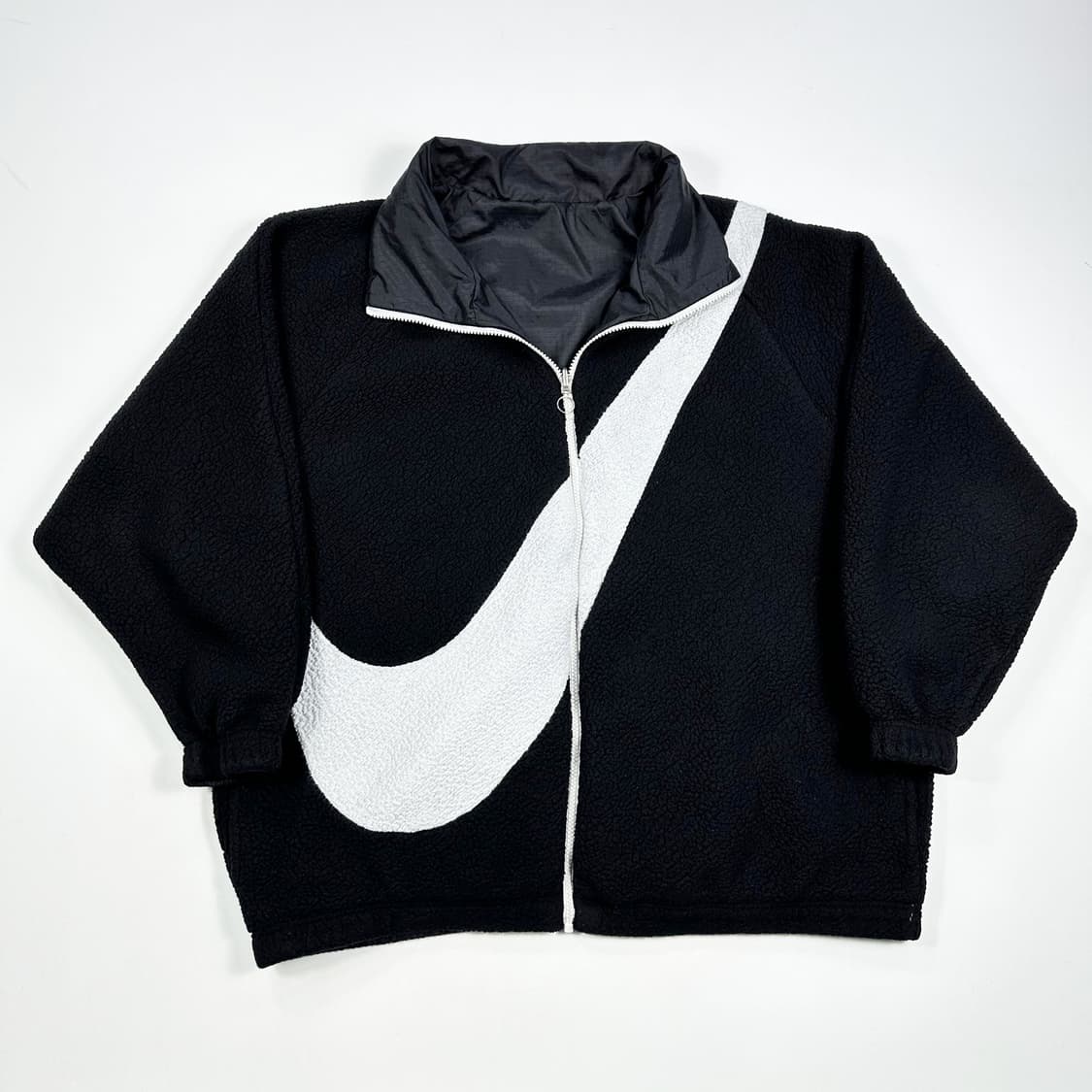 나이키 빅스우시 리버시블 블랙 후리스 자켓 (실측 L) 상품이미지2