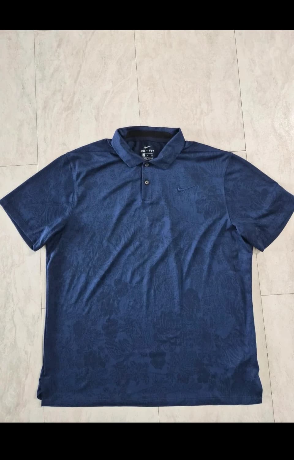 나이키 DRI-FIT 남성 XL 네이비 패턴 폴로티 상품이미지1
