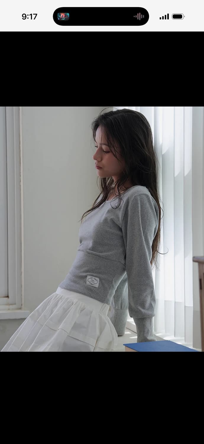 (단순개봉피팅상품) 드헤베 멜란지 긴팔 상품이미지1