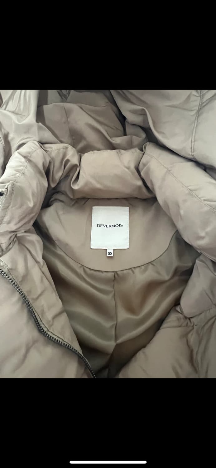 Devernois 오리털 빵빵한 핏 예쁜 사파리 패딩 베이지 55 상품이미지2