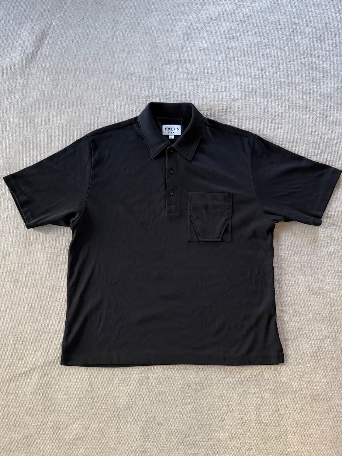 솔리드옴므 카라 반팔티 상품이미지1