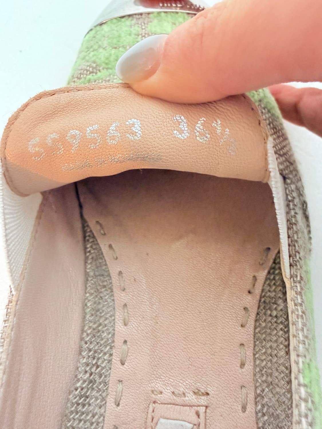 MIU MIU 미우미우 플로럴 캔버스 슬립온 스니커즈 36.5(230) 상품이미지8