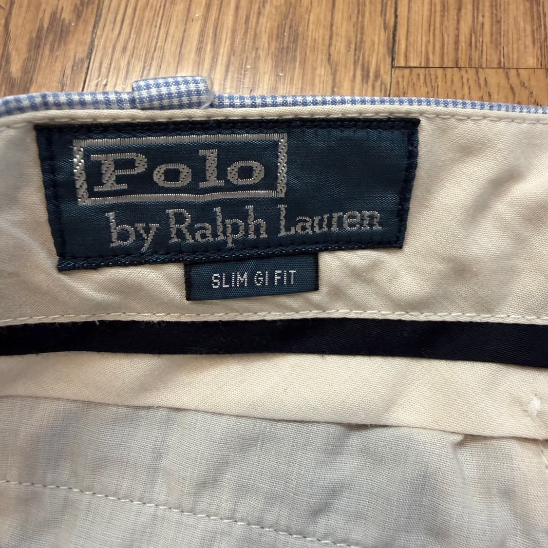 폴로 랄프로렌 슬림핏 깅엄패턴 치노 팬츠 상품이미지2