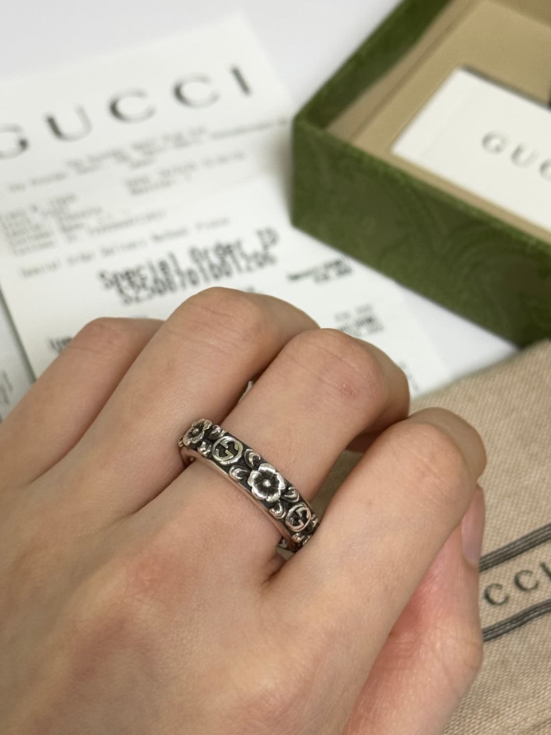 구찌 인터로킹 G 플라워 링 상품이미지4