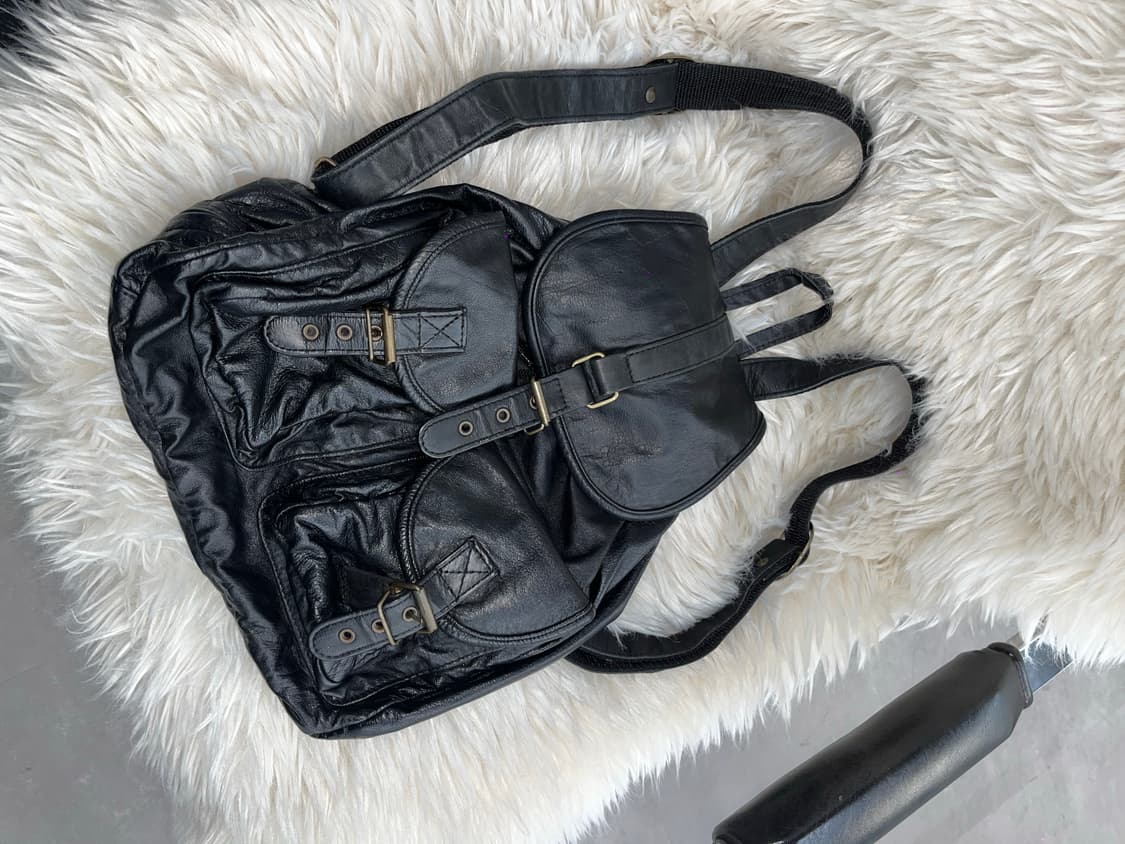 Japanese Vintage Leather Backpack 상품이미지6