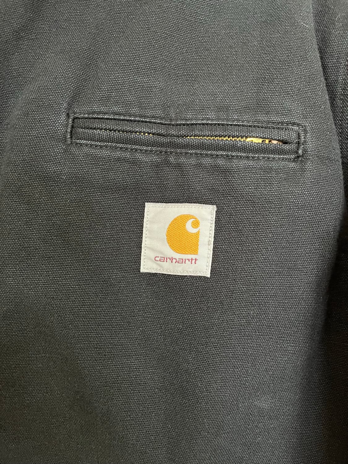 칼하트윕 디트로이트 자켓 OG 스톤워시드 블랙 상품이미지3